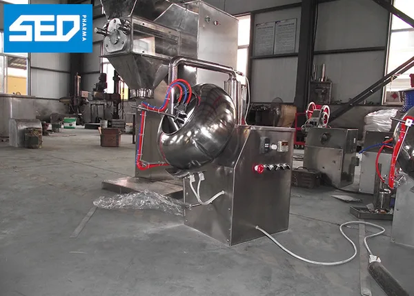 Auto Coater Tablet Coating Machine Water Nut Type Pharmaceutical Coating Equipment, view 2