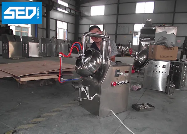 Water Nut Type Film Coating Equipment Efficient Pharmaceutical Coating Machine, view 2