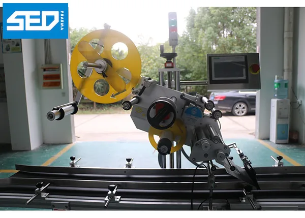 Carton Top Surface Automatic Labeling Machine , 220V 50HZ Label Sticking Machine, view 2
