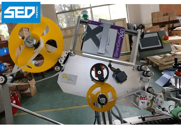 Horizontal Type Automatic Labeling Machine Glass Vial Automated Label Applicator, view 2