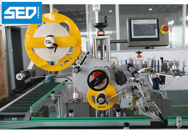 SED-PST 220V,380V Automatic Carton Box Front And Back Double Side Sticker Labeling Machine, view 2