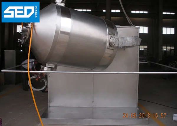 Automatic Three Dimension Dry Powder Blender Equipment With 800L, view 2
