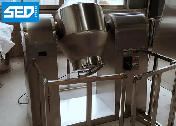150L Volume Dry Powder Double Cone Mixer Machine Stainless Steel, view 2