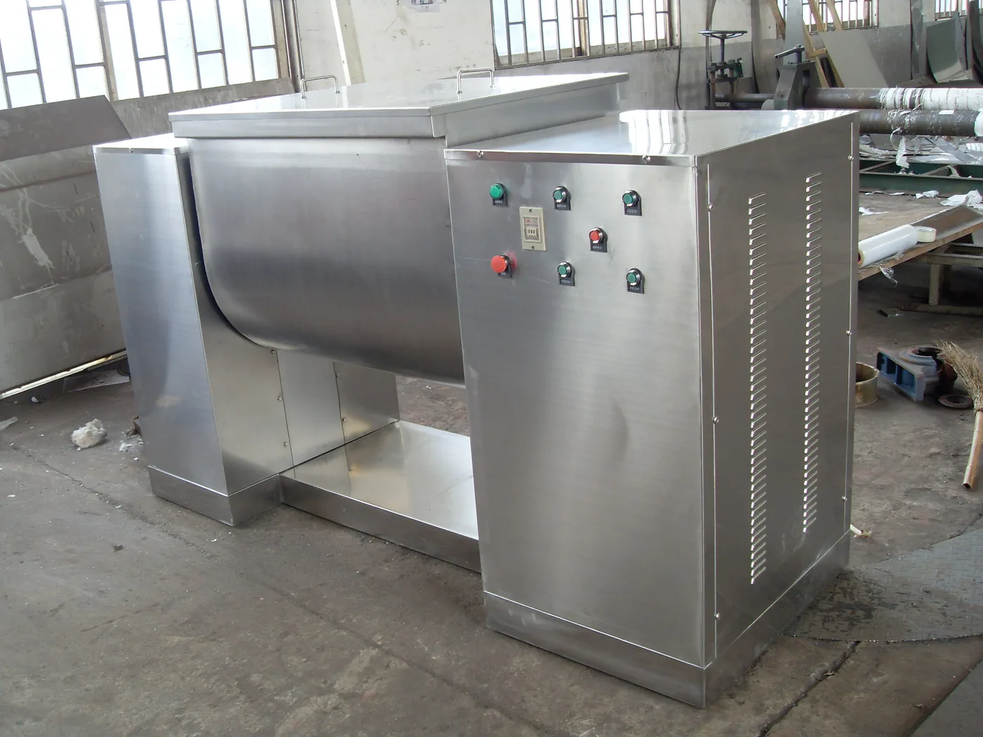 Durable 100L Dry Powder Ribbon Blender Mixer With High Speed, view 2