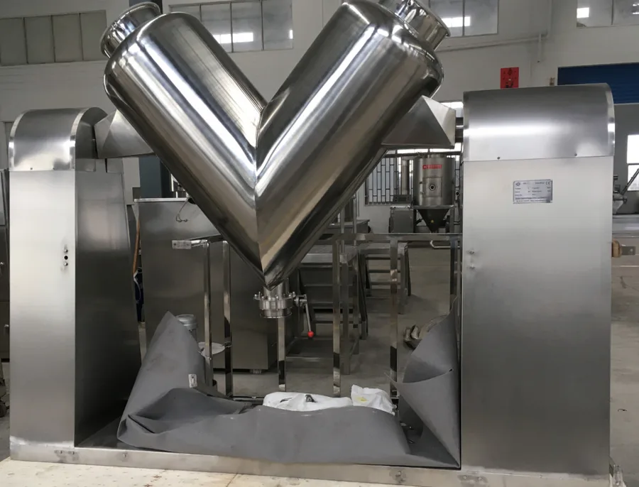 High Speed Lab Powder Mixer Machine Standard 50L Stainless Steel V Type Mixer, view 2