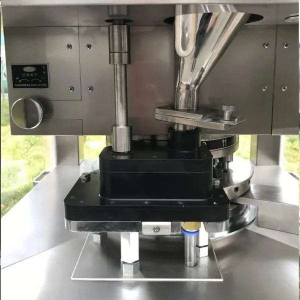 Medicine Closed Double Mixing Powder Tablet Press Machine With CE Certification, view 2