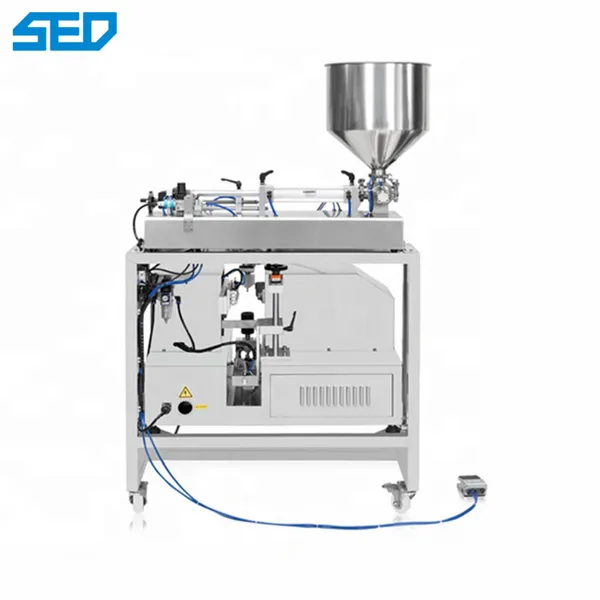 Semi Auto Pharmaceutical Machinery Equipment Cosmetic Cream Ointment Hose Filling Sealing, view 2