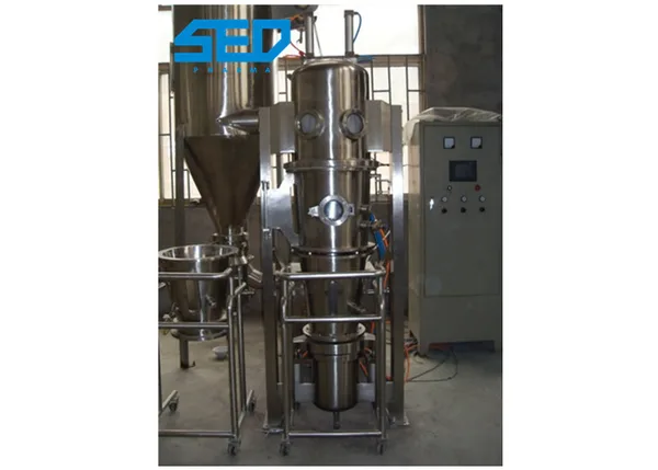 Boiling Spraying Granulation Drying Machine For Powder Granulation Granular Coating, view 3