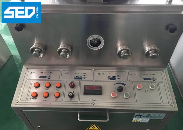 Double Press Automatic Rotation Shape Pressing Equipment For Pharmaceutical Industry, view 3