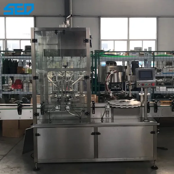 Glass Bottle Filling And Capping Packaging Machine For Viscous Materials, view 3