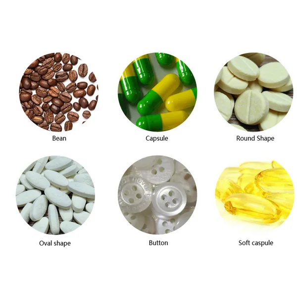 Single Phase Pill Capsule Counting Machine Using Shake Approach 70-90b/minute, view 4