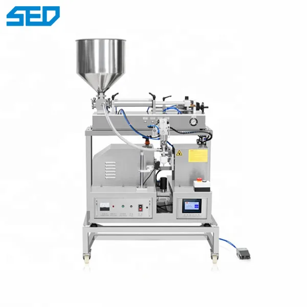 Semi Auto Pharmaceutical Machinery Equipment Cosmetic Cream Ointment Hose Filling Sealing, view 4