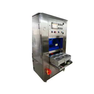 1200 Cups/H Automatic Vacuum Sealing Machine with 115mm Diameter for Stainless Steel Containers