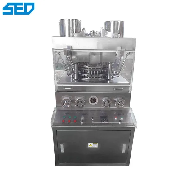 Medicine Closed Double Mixing Powder Tablet Press Machine With CE Certification, view 1