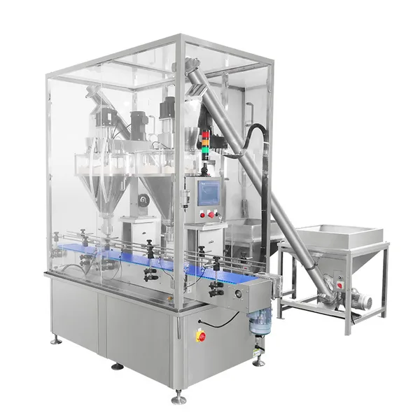 Linear Double Head Automatic Powder Filling Machine Stainless Steel, view 1