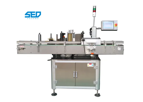 Big Round Bottle Automatic Sticker Labeling Machine With Ribbon Coding Printer, view 1