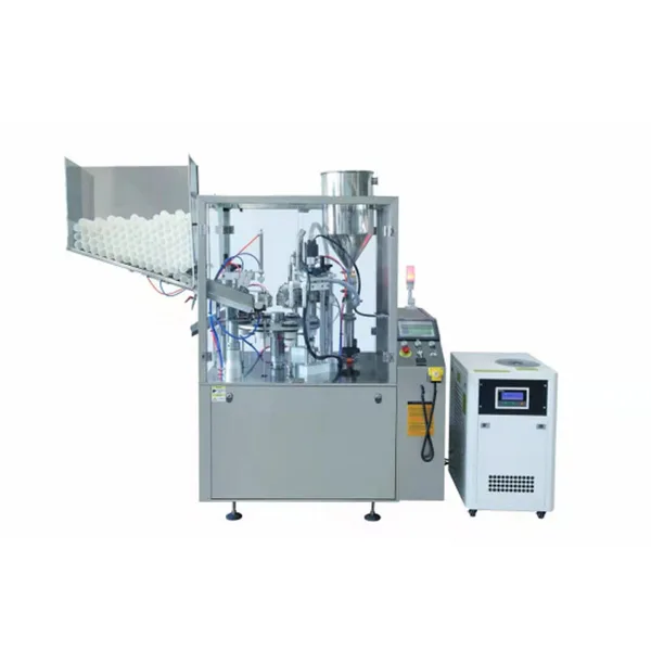 Full Automatic Pharmaceutical Equipment Cream Filling Capping Sealing Production Line, view 1