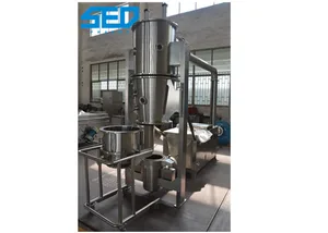10 KG/Batch Capacity Fluid Bed Dryer Machine Wet Granules And Powder Materials Usage