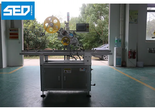Carton Top Surface Automatic Labeling Machine , 220V 50HZ Label Sticking Machine, view 1
