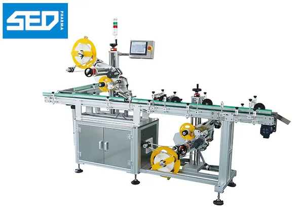 SED-PST 220V,380V Automatic Carton Box Front And Back Double Side Sticker Labeling Machine, view 1