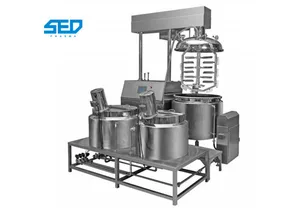 300L Ointment Manufacturing Machine Pharmaceutical Use Vacuum Emulsifying Mixer