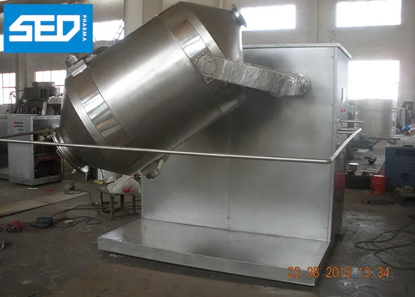 Automatic Three Dimension Dry Powder Blender Equipment With 800L, view 1