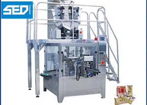 SED-200KGD 8 Working Stations Automatic Pouch Machine Packing Machine For Dried Fruits / Nuts
