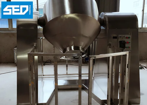 150L Volume Dry Powder Double Cone Mixer Machine Stainless Steel, view 1