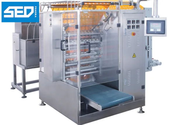 SED-900YDB 380V/ 50HZ Three Phase Multi Lanes Automatic Packing Machine For 5ml 10ml Ketchup Sachet Packaging, view 1