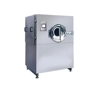 Peanut Chocolate Spraying Liquid Candy Coating Machine Stainless Steel Automatic
