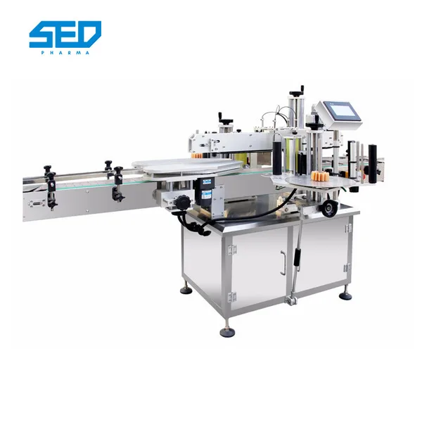 Adhesive Sticker Double Round Bottle Labeling Machine LCD Liquid Crystal Display, view 1