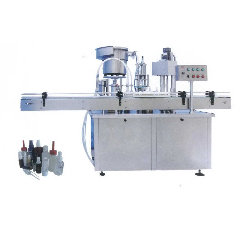 PLC 1.5kw Automatic Thick Dish Wash 5ml Liquid Filling Line, view 1