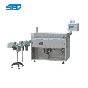Plastic Perfume Box Film Folding Automatic Cellophane Wrapping Machine