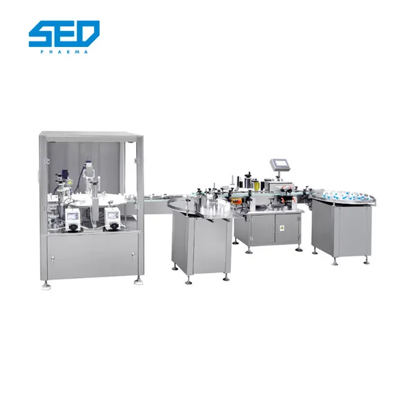 220V/50HZ Stainless Steel Pharma Machinery Eye Drop Filling Stoppering Capping Machine, view 1