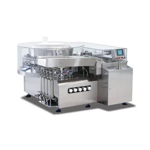 Ultrasonic Vial Washing Machine with 300 vials/minute Capacity and 304 Stainless Steel Construction for 3-Water 3-Air Alternating Jet Cleaning