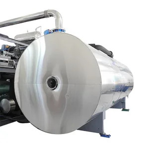 500Kgs Per Batch Large Capacity Industrial Freeze Dry Machine Horizontal Cylinder Type CE Approved
