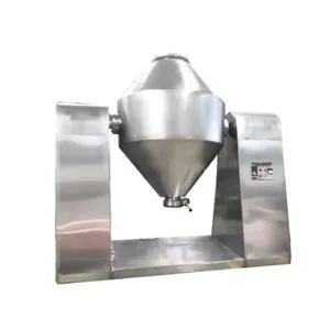 Double Cone Pharmaceutical Food Powder Mixer Machine Uniformity Up To 99%