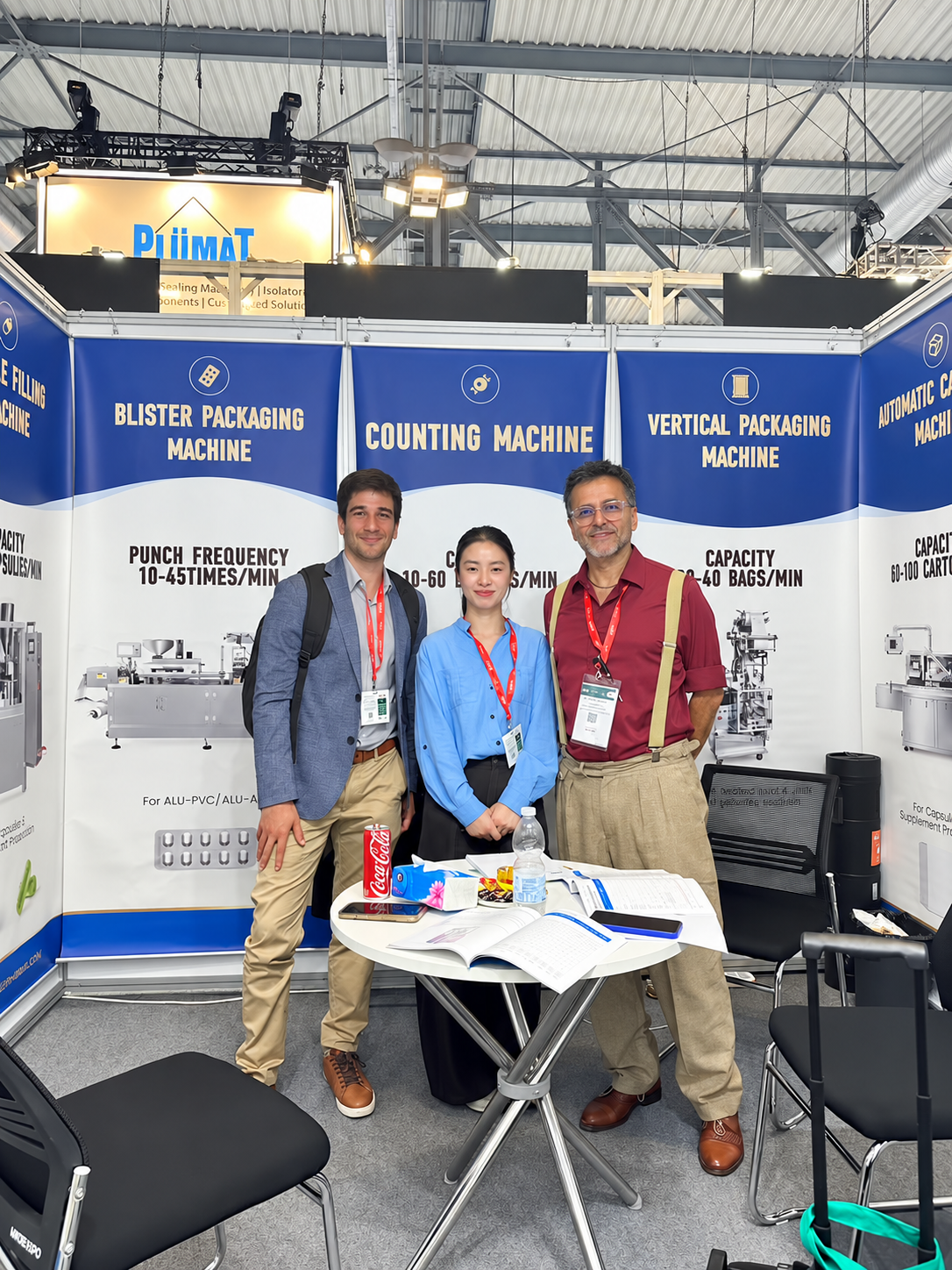 Visitors meeting the SED Pharma team at Booth 9J85 during CPHI Milan 2026