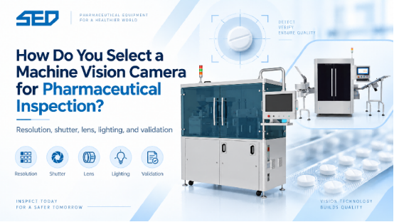 Pharmaceutical machine vision inspection system for camera selection
